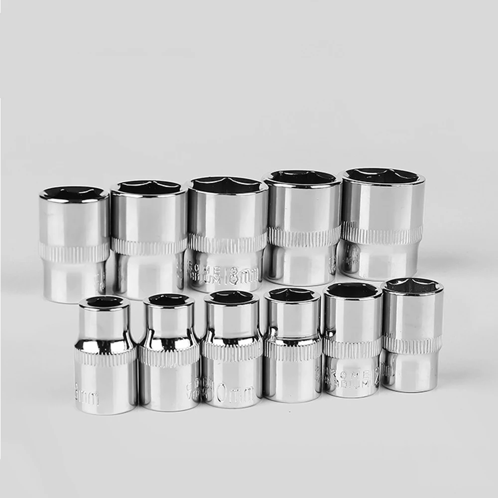 Medium Hexagon Wrench Socket Set 3/8 (10MM) inch socket Adapter 6MM-22MM 17Pcs Car Repair Tools Set