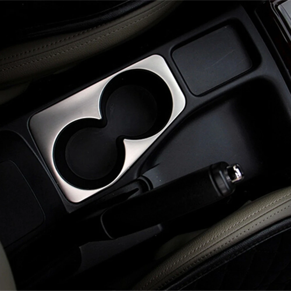 For Mitsubishi Pajero Sport 2011 To 2014 Car Water Cup Holder Decoration Trim Stainless Steel Car Sticker 1pc Car-Styling image 5