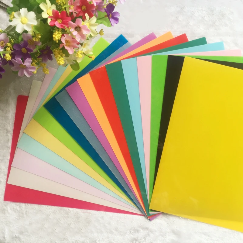 

20Pcs/lot! 290*200mm multicolor polished Heat shrink Sheets, DIY Manual materials,With the use of thermal guns, Shrinkable sheet