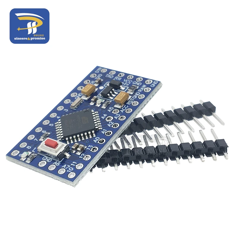 1 pz Pro mini Atmega328 Pro Mini 328 Mini ATMEGA328P 3.3V 8MHz 5V 16Mhz per Arduino compatibile Nano CP2102 FT232RL