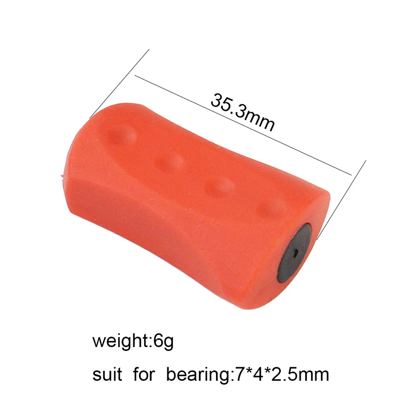 EKFan 2pc Fishing Handle Silica Gel Knob For SHI&DAI Baitcasting Fishing Reels Component parts With Gasket