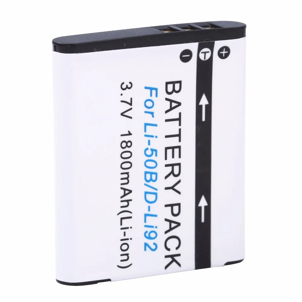 

For Olympus LI 50B Li-50B Rechargeable Li-ion Battery ForOlympus Mju 1020 SP-800UZ Stylus 1010 u 1010 Ricoh CX3 CX4 D-LI92 DLI92