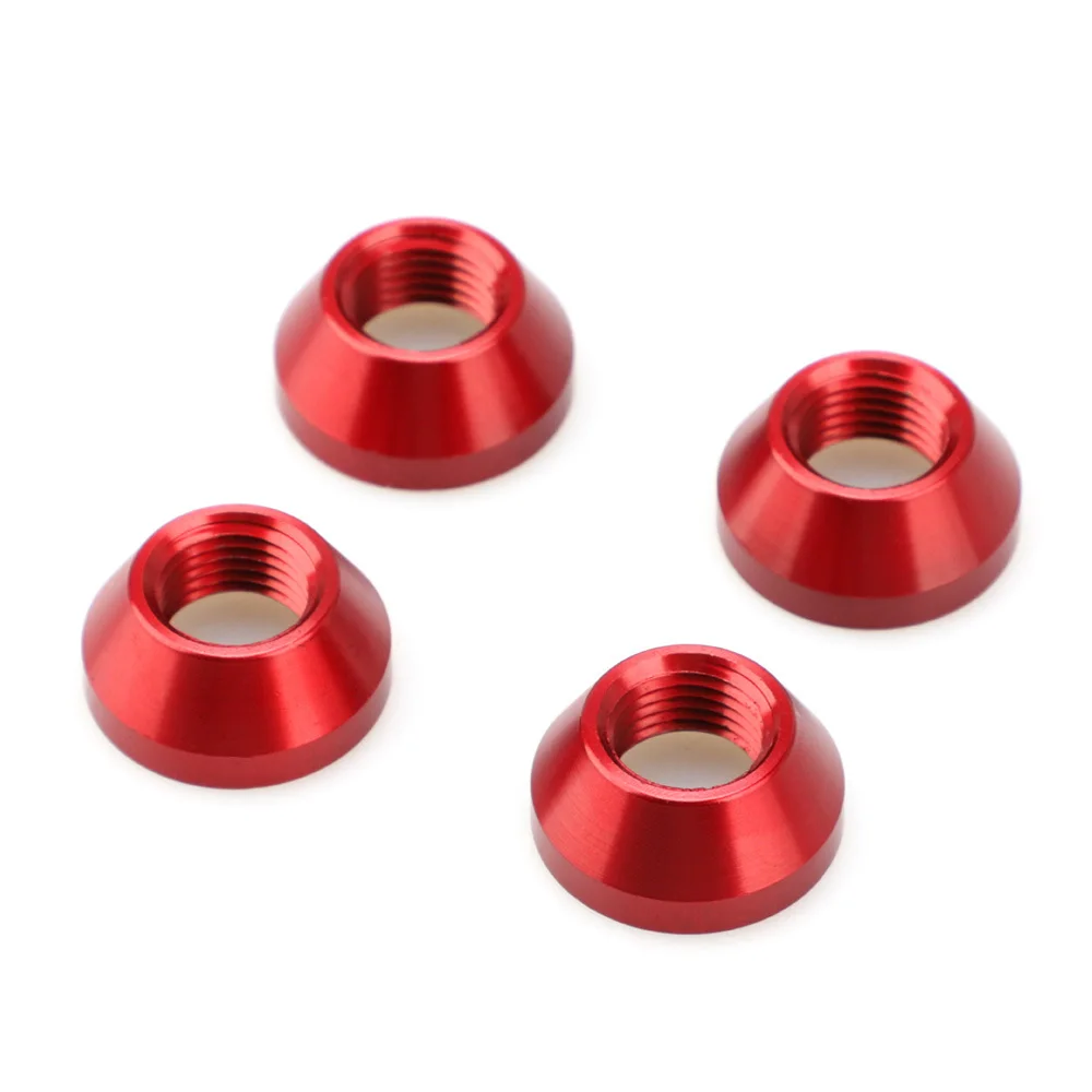 

1PC 7075-T6 Forged Aluminum Wheel Bolt Caps For Conical Nuts M12x1.25 Bolt Cover Screw Cap Accessories Red For Cars SUVs Trucks