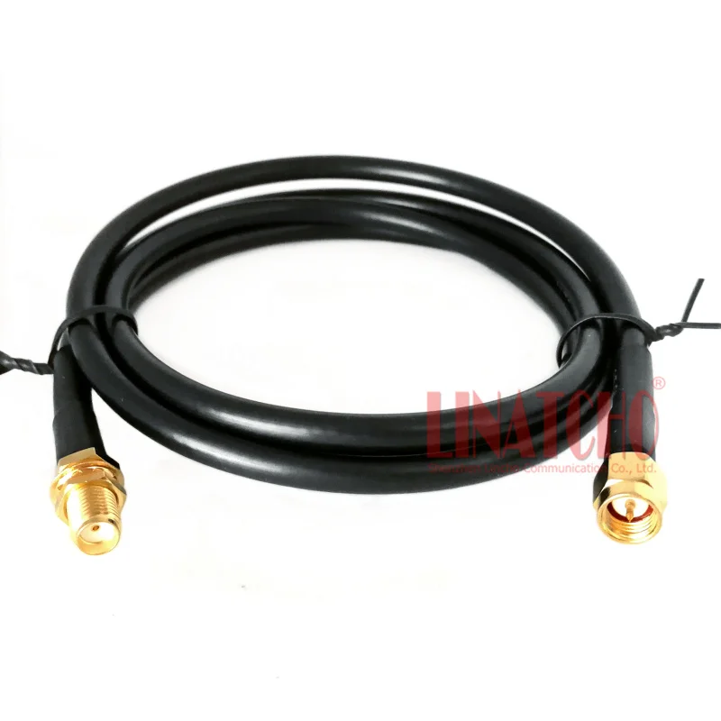 

1 meter 50ohm Coaxial RG58u Antenna extension cable, sma male to sma female pigtail jumper cable