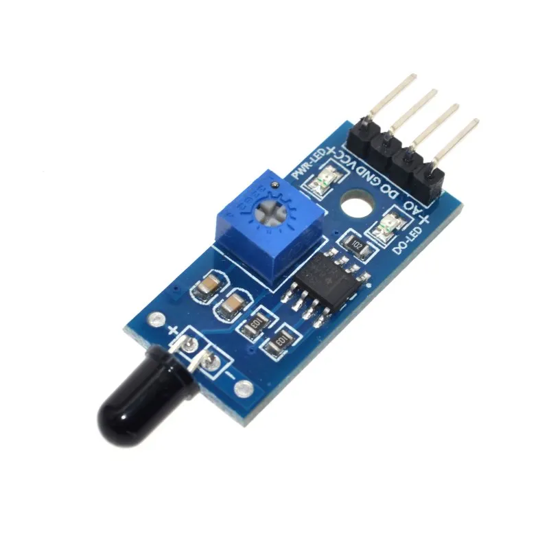 LM393 3/4ピンir炎検知センサモジュール火災検出器赤外線受信モジュールarduinoのdiyキット