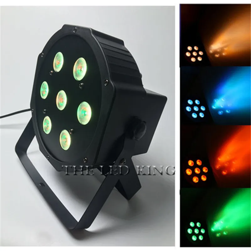 

Free shipping 7*12W LED mini par wash beam spot stage effect light for DJ Disco RGBW DMX moving head light