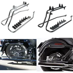 Moto Bisaccia Borsa Da Sella Staffa di Conversione Hardware Per Harley Heritage Softail Deluxe 1984-2016 2015 2014 2013