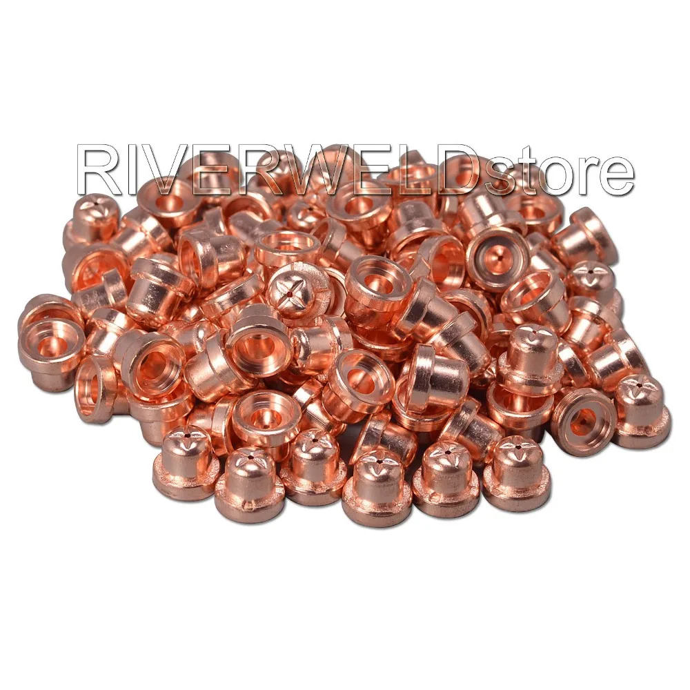 

PT-31 LG-40 Air Plasma Cutter Cutting Consumables Plasma Nozzles TIPS 18866 Fit Cut-40 50D CT-312,100pcs