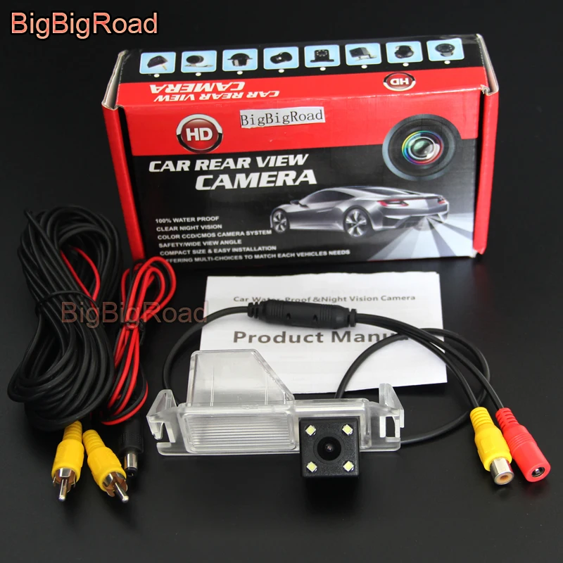 

BigBigRoad Car Rear View Backup Parking CCD Camera Waterproof For Kia Soul For Hyundai Coupe S3 Tuscani Tiburon / HB20 HB20X