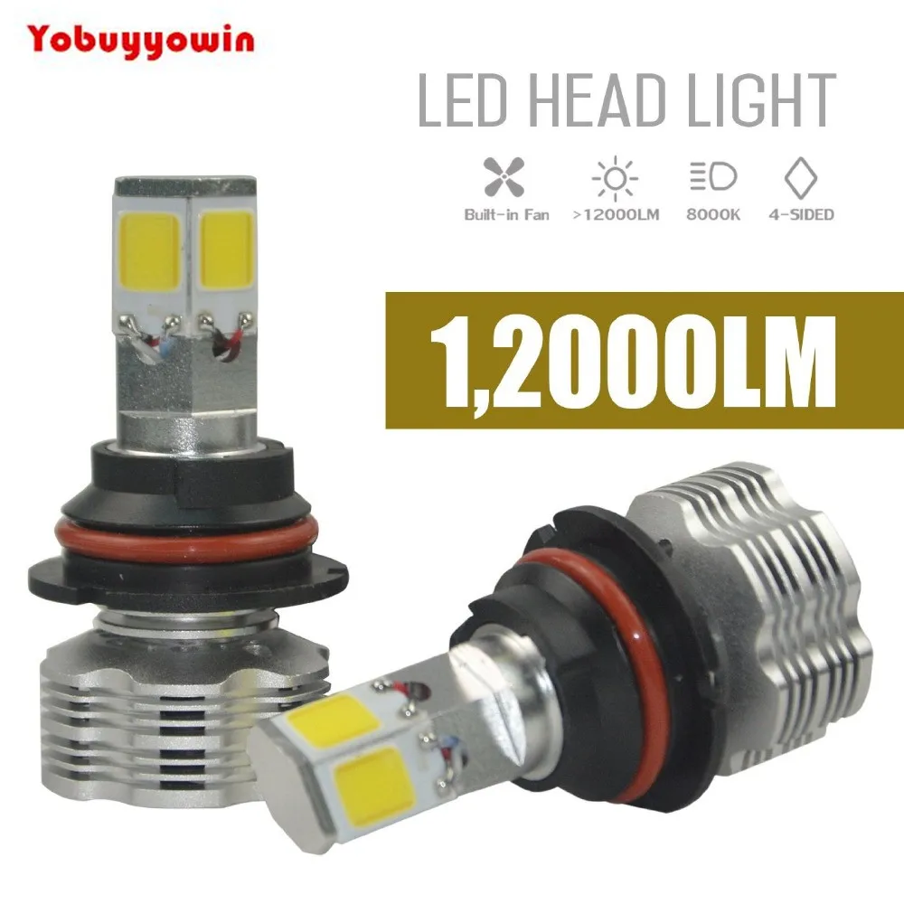 

Новые поступления! Автомобильный 9007/HB5 110W 12000Lm 6000K белый светодиодный головной светильник лампы 4-односторонний COB головной светильник светодиодный налобный фонарь Conversion Kit