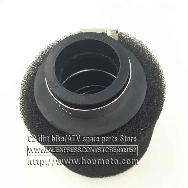 Black and Red Straight Neck Foam Air Filter 35mm 38mm 42mm 45mm 48mm 58mm Sponge Cleaner Moped Scooter Dirt Pit Bike Motorcycle