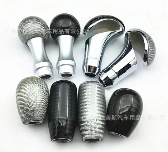 

Автомобильная ручная коробка передач из углеродного волокна, рычаг переключения передач AT MT, подходит для Honda Toyota Nissan Ford Chevrolet Subaru Jeep