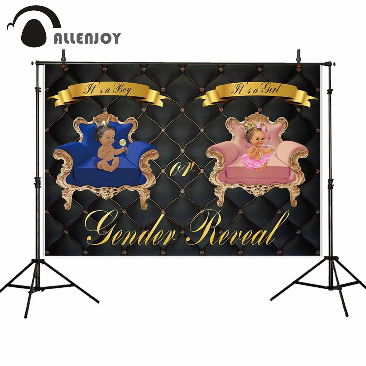 Pano de fundo fotográfico do vinil allenjoy, mesa e poltrona para enfaixar com foto de bebês, modelo de luxo