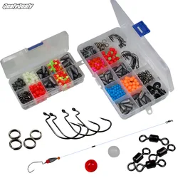 389 StĂŒck Angelhaken Blei Sinker Perlen Kit DIY Texas Carolina Rigs Zubehör 339 StĂŒck Angelgewicht Sinker