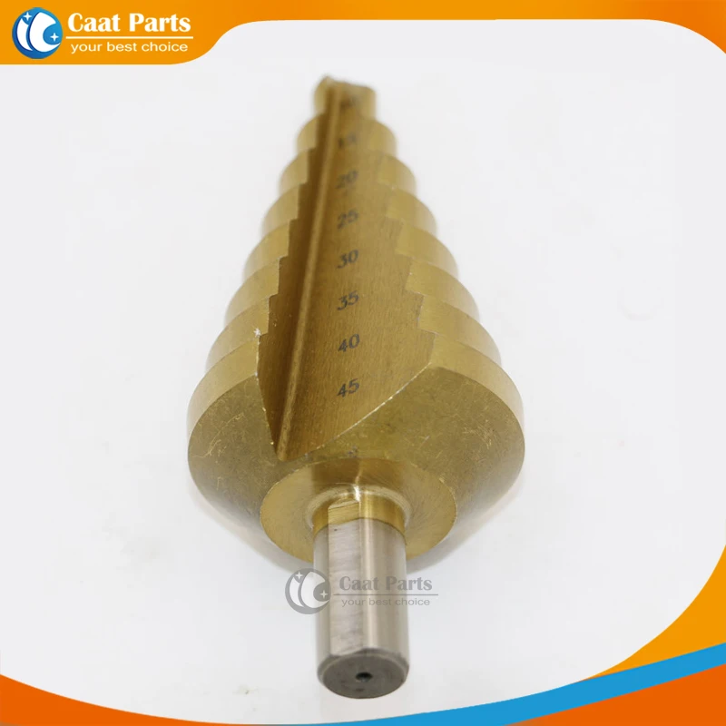 10-45mm  Triangular Shank Titanium HSS Large Step Cone Drill Bit Hole Cutter Tool , High quality!