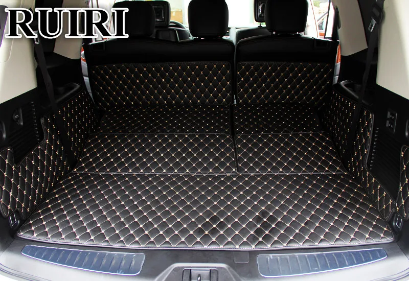 Top quality! Special car trunk mats for Nissan Patrol Y62 7 seats 2020 durable boot carpets cargo liner mat for Patrol 2019-2011