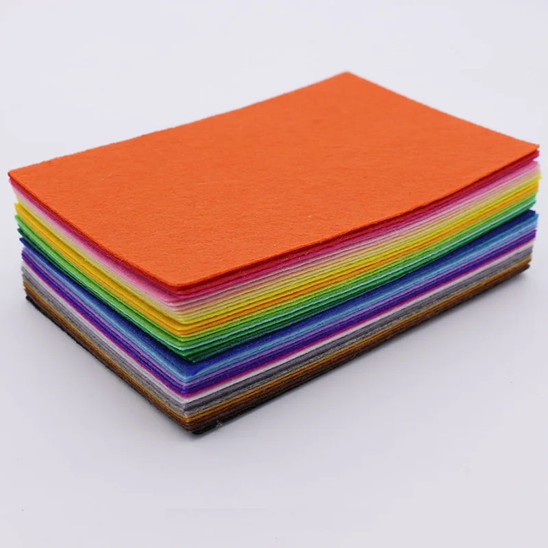 Patchwork-Filzstoff, Vliesstoff, 1 mm dickes Polyestertuch für DIY-Handwerk, Sammelalbum, 40 Stück/Lot, 10 cm x 15 cm – Detail 1