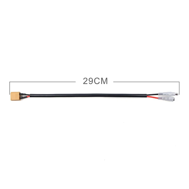 XT60 Stecker auf Bullet Terminal Umwandlungskabel Elektrofahrrad Roller Motor Batterie Verlängerungskabel Draht 29 cm E-Bike-Zubehör – Detail 1