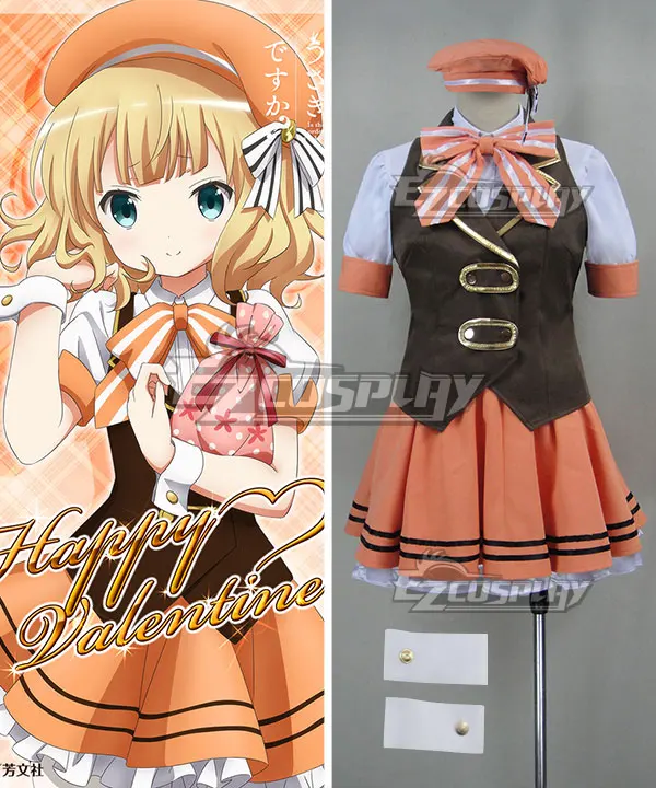 

Gochuumon Wa Usagi Desu Ka Is The Order A Rabbit Syaro Kirima Happy Valentine Cosplay Costume E001