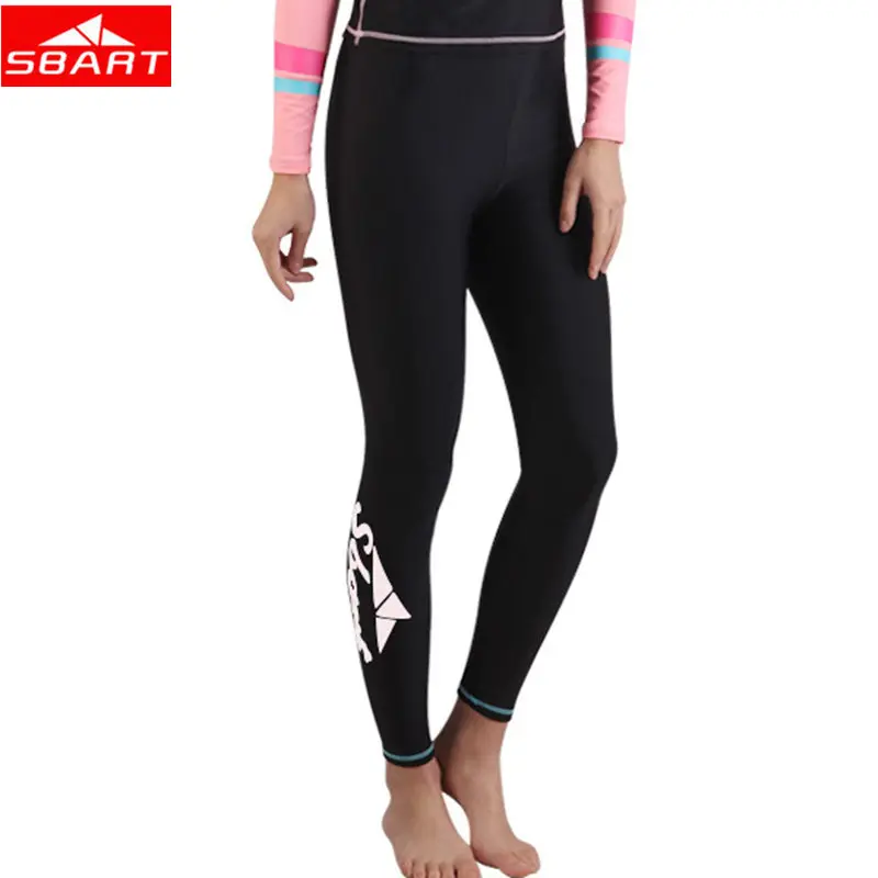 SBART Women\'s Surfing Rashguard Pants Lycra Quick Dry UPF 50+ Yoga jiu jitsu Trousers Women Diving Fitness Swimming Leggings