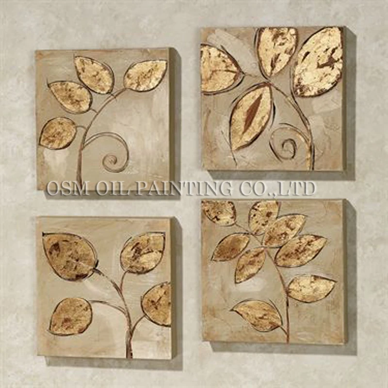 Oil Painting Village Manufacturer Support Hand-painted Special High Quality Multiple Bronze Flower Oil Painting on Canvas