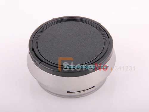 LH-JX100 Lens Hood + LA-49X100 Adapter Ring + Lens cap Cover For FUJIFILM Fuji Finepix X100 X100s Silver With Tracking number