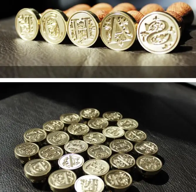 Retro Flower Letter Envelope Sealing Wax Copper Seal Stamp Art Decorative Sealing Wax Seal Stamp Wood Handle Wedding Post Gifts