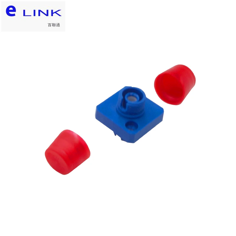 FC สแควร์อะแดปเตอร์ไฟเบอร์พลาสติกประเภทโหมดเดียว multimode optical fiber coupler connector ต่ํา IL จัดส่งฟรี ELINK 100 ชิ้น