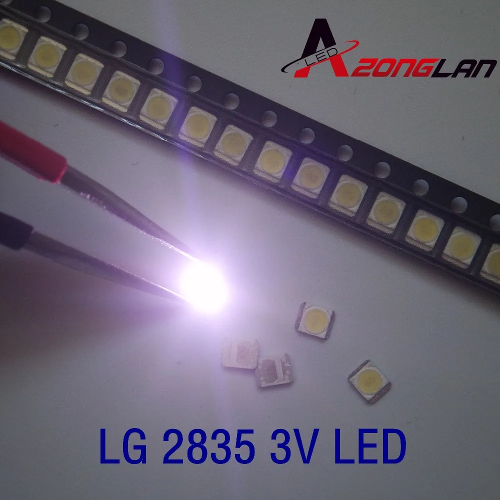 3528 2835 3V SMD LED 1W LG 50PCS/Lot Cold White 100LM For Television LED Backlight