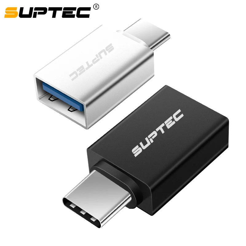 SUPTEC USB Type C OTG Adapter USB C to USB 3.0 OTG Type-C Converter for Macbook Samsung S9 S8 Huawei Mate 20 P20 USB-C Connector