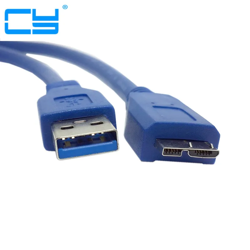 USB 3.0 Data Sync & Charging Cable For Samsung Galaxy S5, Galaxy Note 3, Note Pro & Tab Pro 12.2 Inch Tablet - Blue & Black