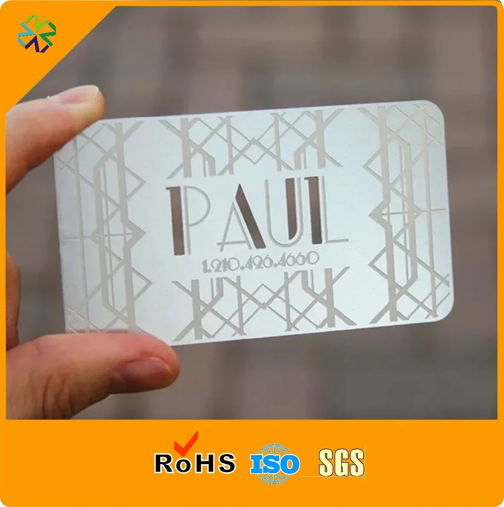 Cheap Price Corrosion Etch stainless steel Metal Business Cards