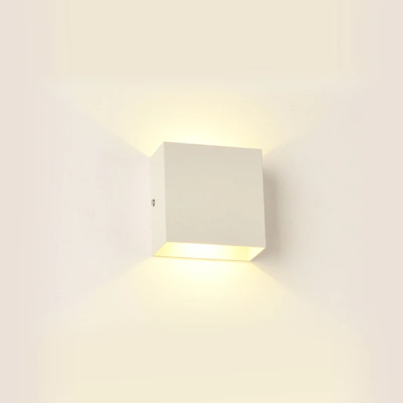 

Dimming Indoor Wall Lamp 6W LED Source Up And Down Lighting Aluminium Modern Minimalist COB LED Bedroom Bedside Porch Wall Light