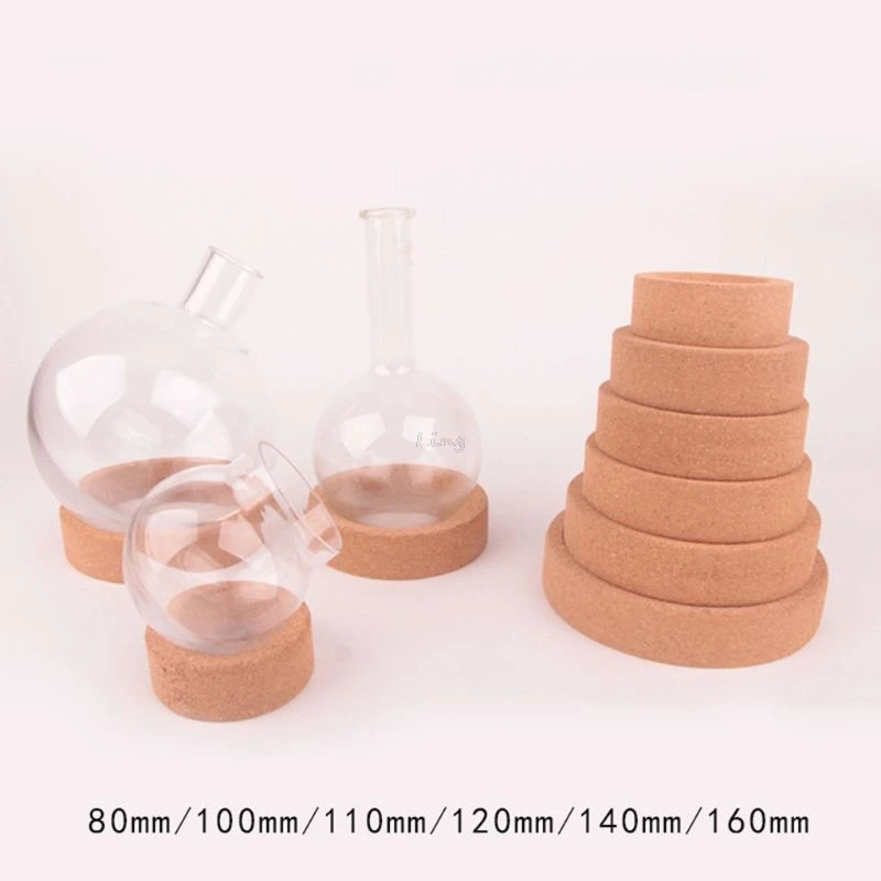 Laboratory Bottle Cork Stands Ring Holder 80/100/110/120/140/160mm Round Bottom For 10-5000ml Flask Strong Friction Coefficient