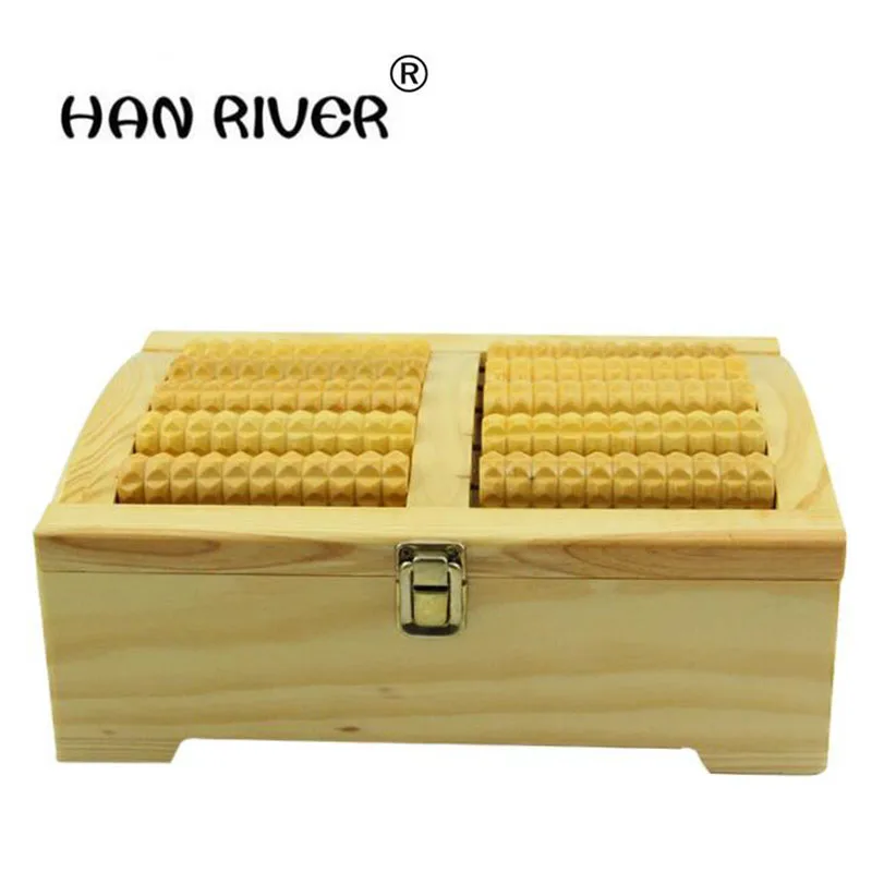 

HANRIVER Foot massage the foot wheel wooden leg foot massage machine household foot moxibustion box