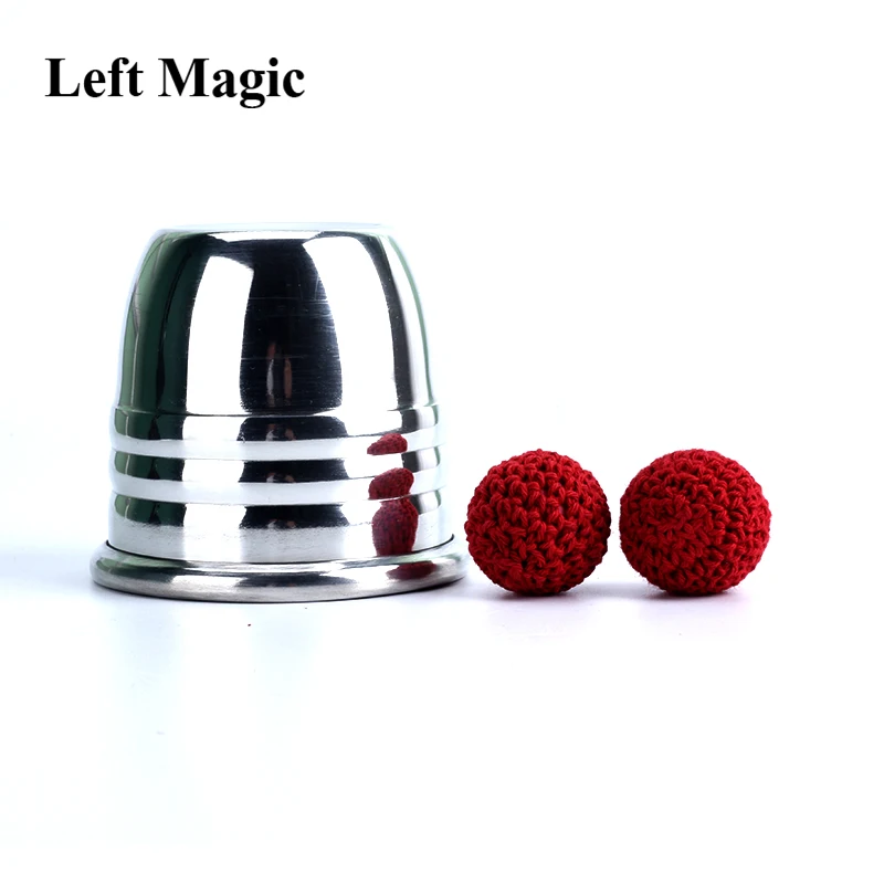 Aluminum Chop Cup - Silver,Classic Line Magnetic Cup Magic Tricks Magic Props Magic Toys Middle Size Close up Magia Gimmick