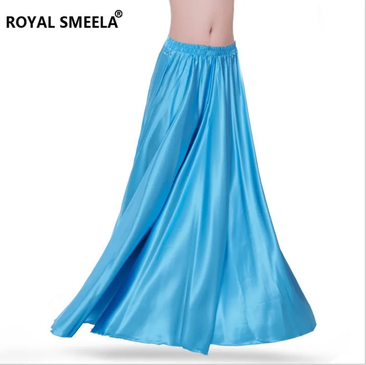 360 540 720 Full Circle Satin Long Skirt Adult Belly Dance Costumes Female Tribal Ballroom Dance Dresses/Famenco Costumes B-6829