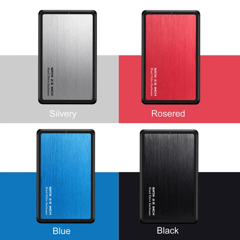 

2.5inch USB 3.0 SATA Hd Box HDD Drive External HDD Enclosure black Case Tool Free 5 Gbps Support UASP for SSD/ 2TB Hard Disk