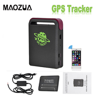 Mini TK102B GPS Tracker Real-time Vehicle GSM GPRS Car Trackers Tracking Locator Device with car charger battery