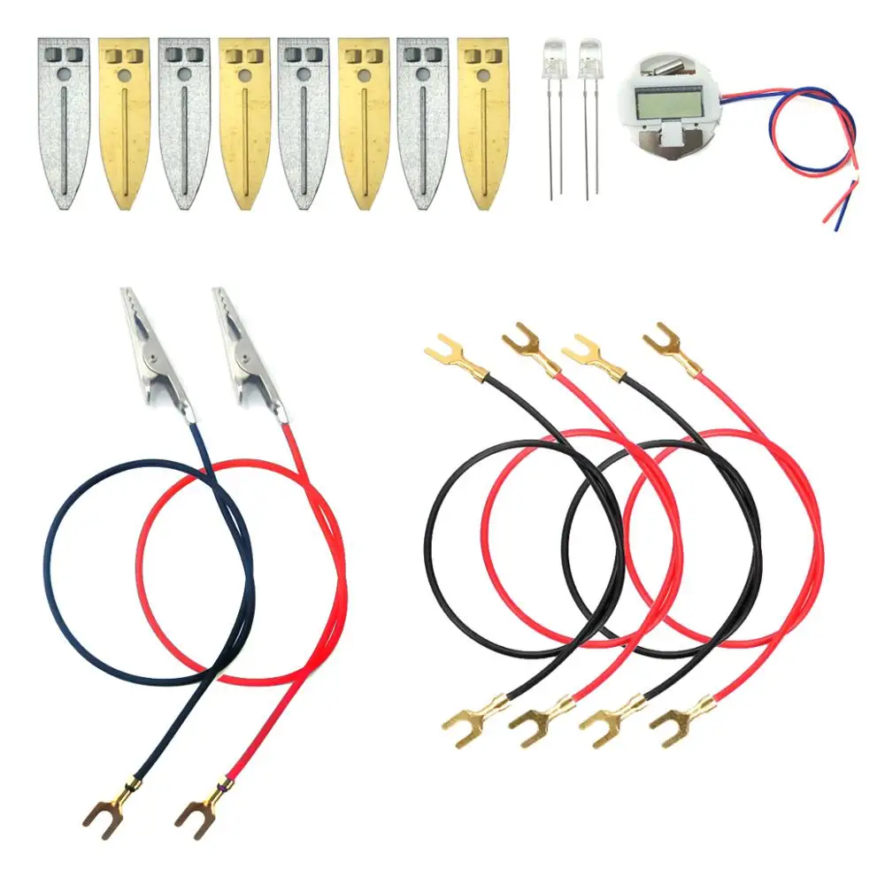 Kit de experimentos de ciencia con batería de frutas, reloj electrónico y LED RGB para bricolaje, juguete de enseñanza en casa, proyecto de ciencia