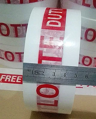 one roll Lotte Duty Free Shop Tape Korean tape English letter tape 5cm wide 100m long