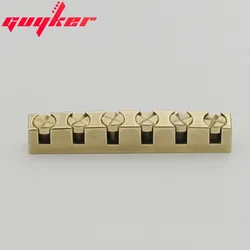 Guyker 43mm Guitar Nut Height Adjustable Bell Brass Nuts Replacement for LP SG Style Guitar