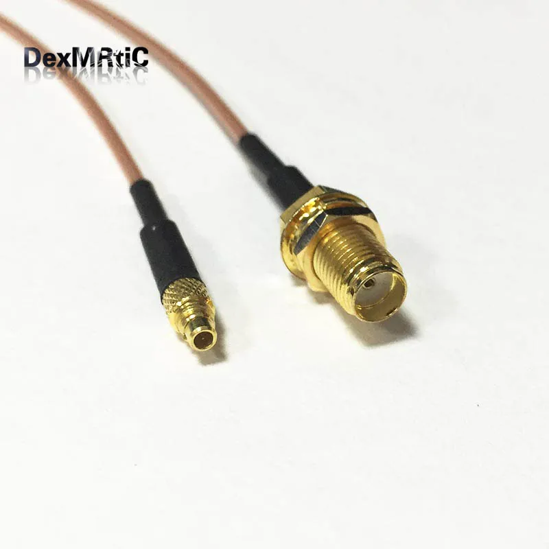 

1 Or 2 Or 10PCS New SMA Female Jack Nut Switch MMCX Male Plug Connector RG178 Wholesale 15CM 6" Adapter