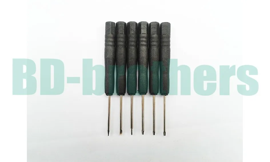 

6 in 1 Pry Opening Tools Screwdrivers Kit For iPhone Samsung Nokia Repair (T4, T5, T6, 0.8Pentalobe, 1.5Phillips, 2.0Straight )