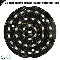 36LED Disk Plate 36x18 6in1 RGBWAUV 36x18w LED Wash Moving Head Light Spare Part 3618w 36V Plate Replacing Board for Party Stage