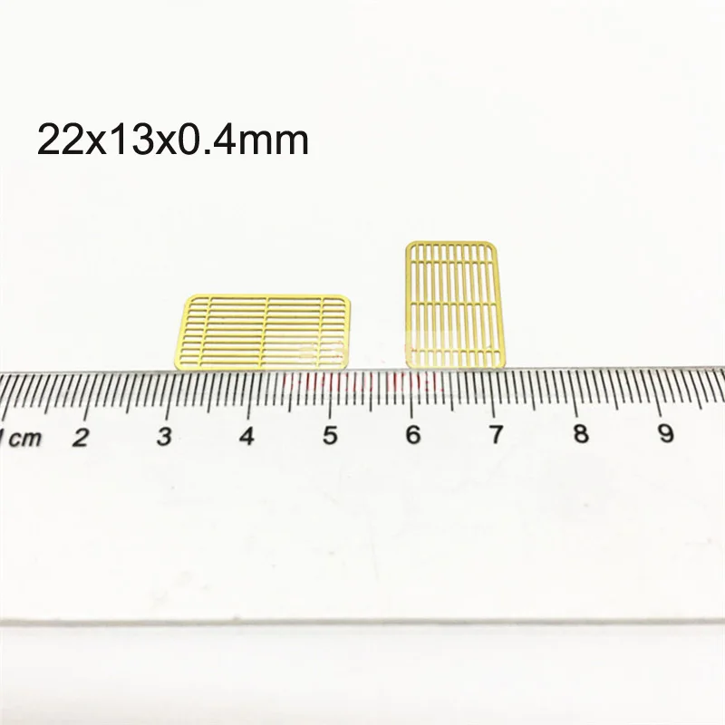 1Set Brass Shutters 22x13x0.4mm Etching Window Board Assembly Production Consumables for Simulation Remote Control Ship Model