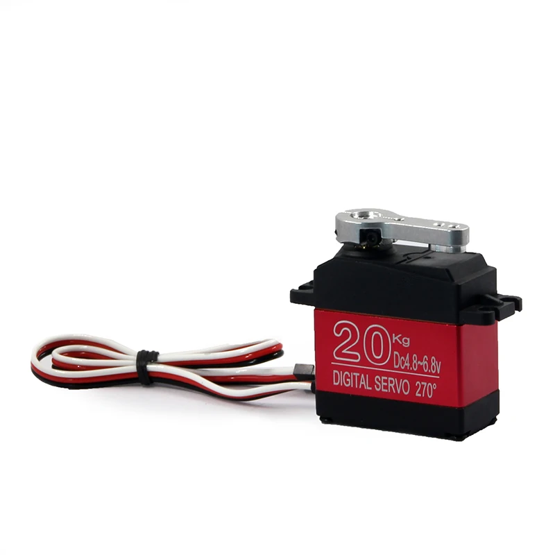 DS3218MG 20KG High voltage 5V-6.8V Large Torque Digital Servo metal shell Waterproof servo For 1/10 1/8 rc car Truck boat