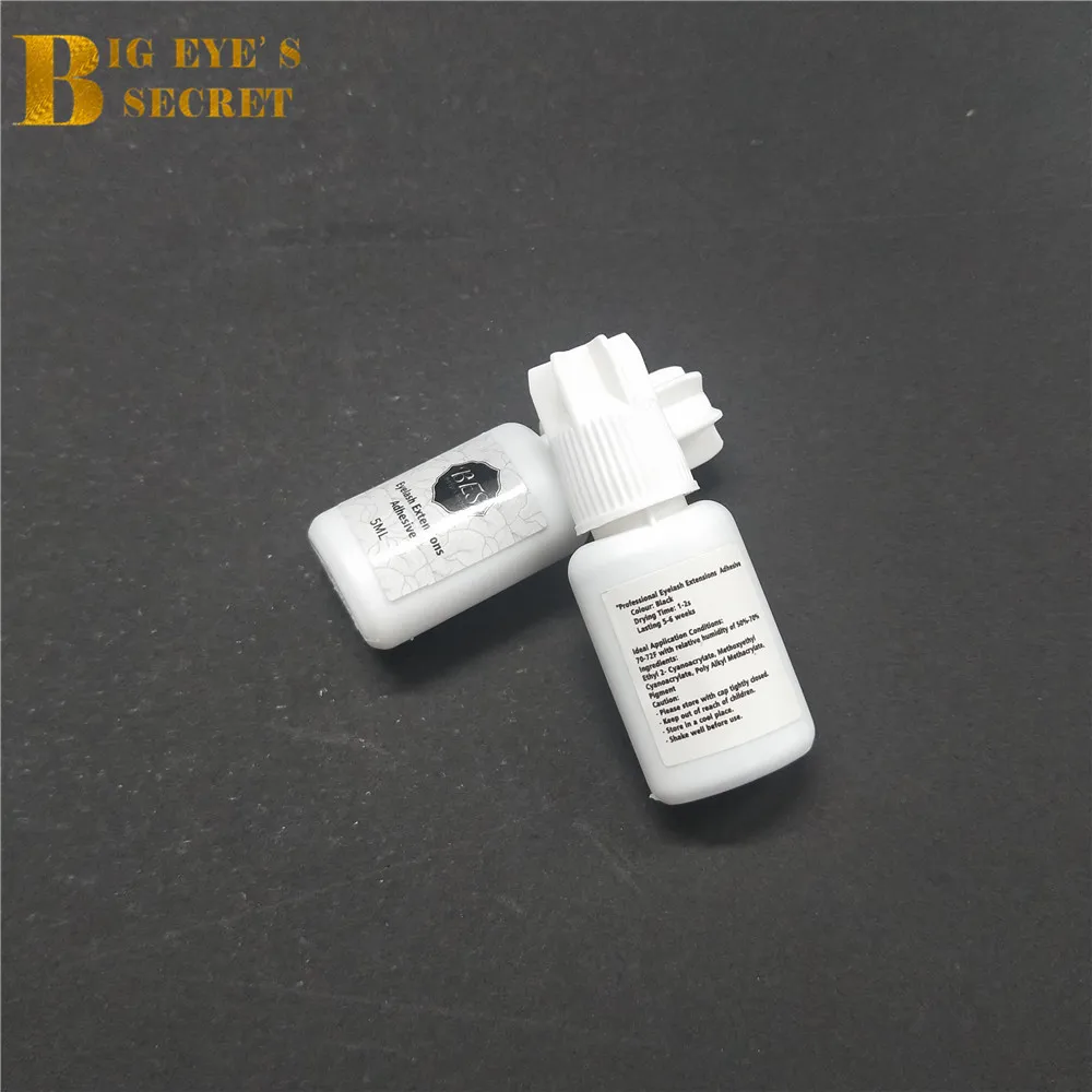 

BES 1 Bottle 1-2 Second 5ml 10ml Fast Drying Eyelash Glue False Lashes Extension Adhesive Black Strong Sticky 5-7 Weeks