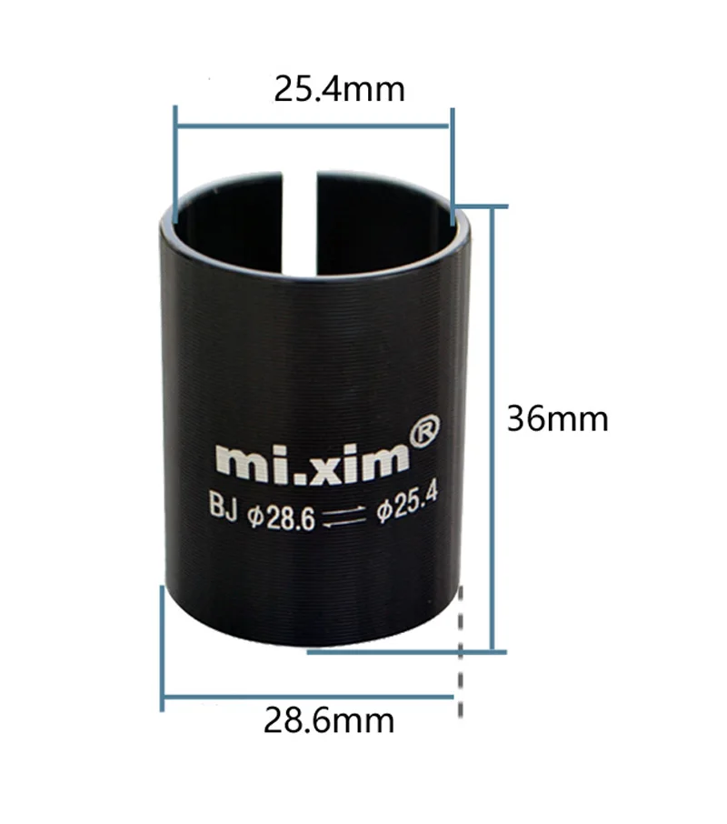 mi.Xim Bike Front Fork Adjustable Sets 25.4 to 28.6mm Diameter Conversion Bike Stem Bicycle Riser Reducing Sleeve