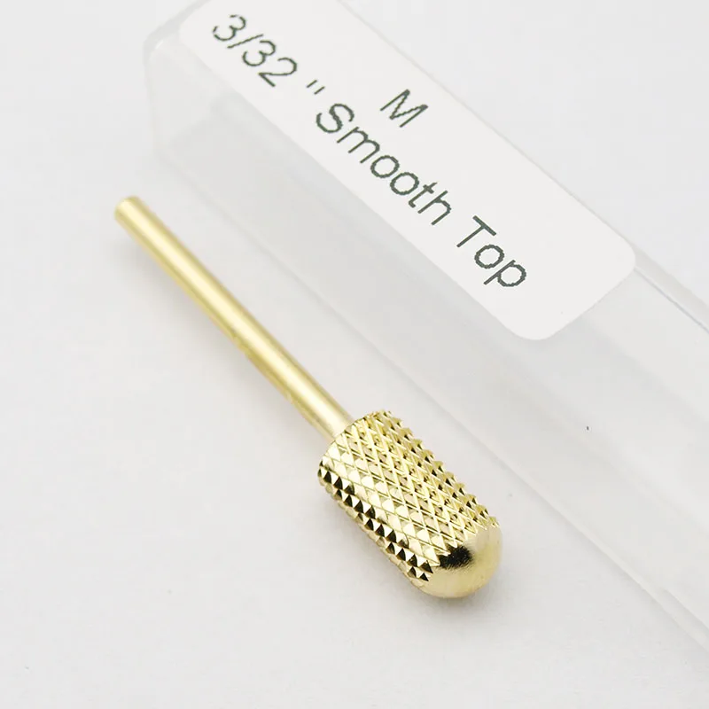 Goldfarbener Glattkopf-Düsen-Nagelbohrer für Acryl-Finish, elektrische Feile, Maniküre-Pediküre-Zubehör – Detail 15
